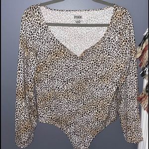 V.S Pink Cheetah Bodysuit